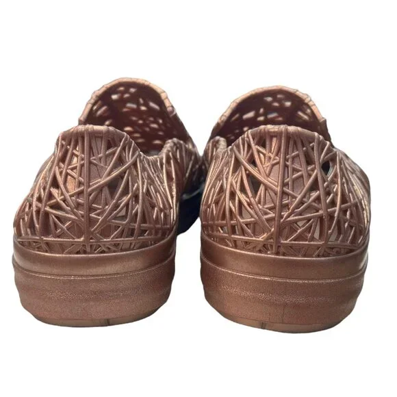 Melissa x Campana Rose Gold Jelly Slip On Sneakers Women Size 9 NWOB - Picture 5 of 9